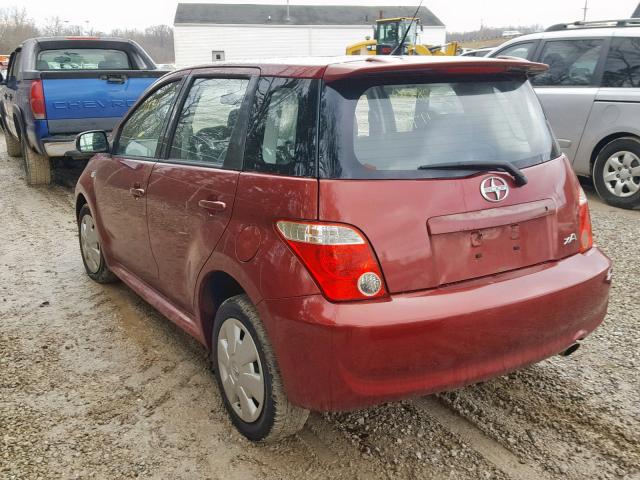 JTKKT624065009935 - 2006 TOYOTA SCION XA RED photo 3