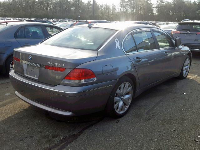 WBAGN63433DR15209 - 2003 BMW 745 LI GRAY photo 4