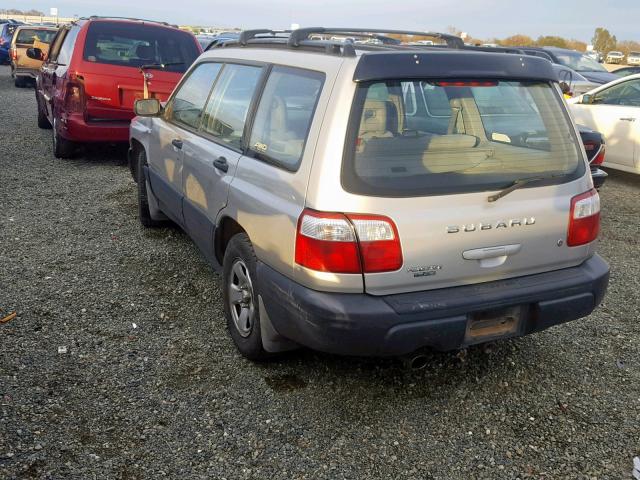 JF1SF63561H701443 - 2001 SUBARU FORESTER L SILVER photo 3