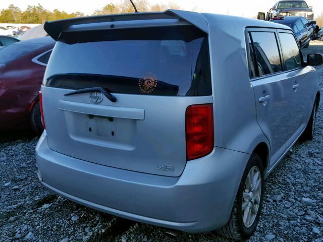 JTLKE50E281056504 - 2008 TOYOTA SCION XB 银色 照片 4