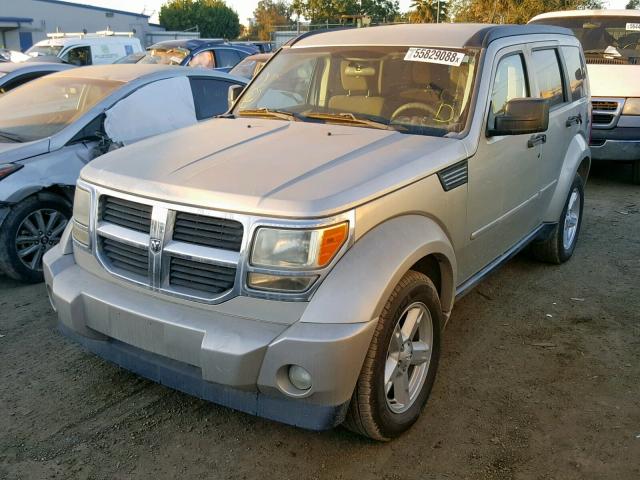 1D8GT28K08W274509 - 2008 DODGE NITRO SXT SILVER photo 2