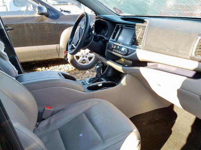 5TDJKRFHXFS074659 - 2015 TOYOTA HIGHLANDER BLACK photo 5