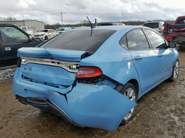 1C3CDFBA5DD292385 - 2013 DODGE DART SXT BLUE photo 4