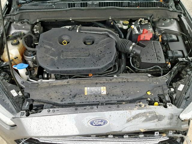 3FA6P0K96ER155084 - 2014 FORD FUSION TIT GRAY photo 7