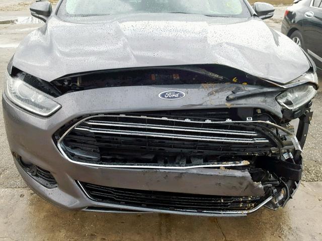 3FA6P0K96ER155084 - 2014 FORD FUSION TIT GRAY photo 9