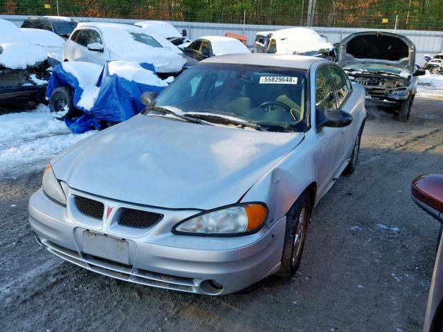 1G2NG52E33M509105 - 2003 PONTIAC GRAND AM S SILVER photo 2