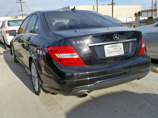 WDDGF4HB6CA642642 - 2012 MERCEDES-BENZ C 250 BLACK photo 3