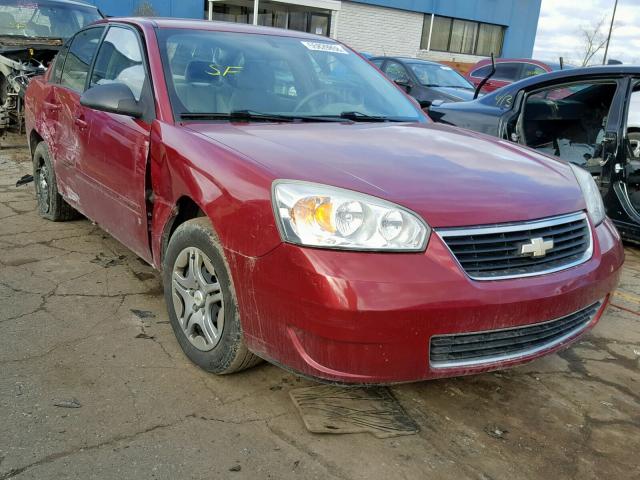 1G1ZS51F46F265441 - 2006 CHEVROLET MALIBU LS ბურგუნდია ფოტო 1