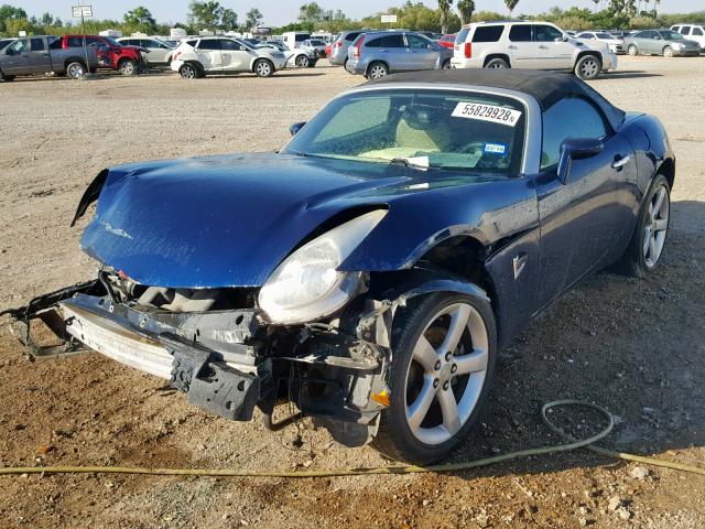 1G2MB35B67Y125723 - 2007 PONTIAC SOLSTICE BLUE photo 2