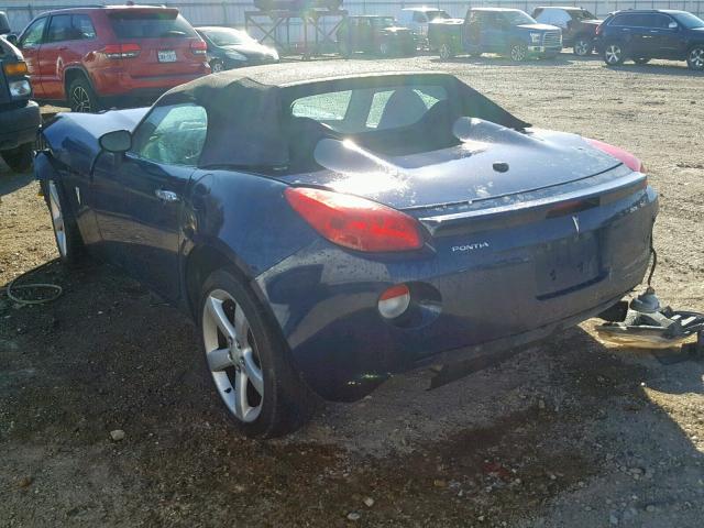 1G2MB35B67Y125723 - 2007 PONTIAC SOLSTICE BLUE photo 3