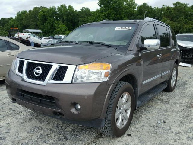 5N1AA0NC7EN613534 - 2014 NISSAN ARMADA SV BROWN photo 2