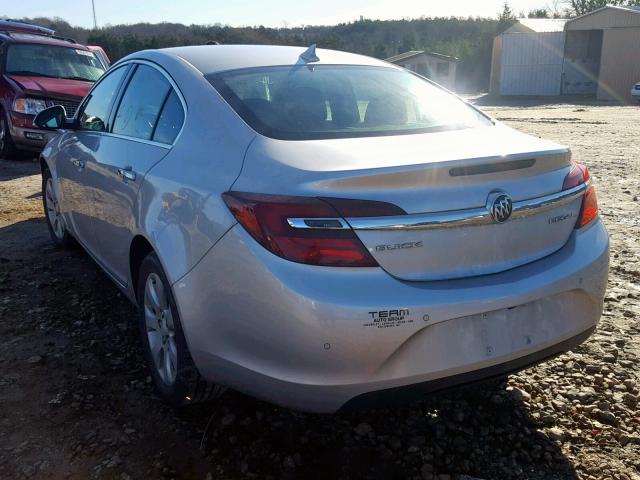 2G4GM5ER6E9205757 - 2014 BUICK REGAL PREM SILVER photo 3