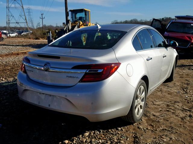 2G4GM5ER6E9205757 - 2014 BUICK REGAL PREM SILVER photo 4