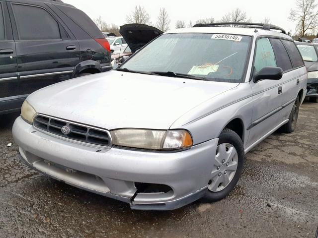 4S3BK4353W7303646 - 1998 SUBARU LEGACY L SILVER photo 2