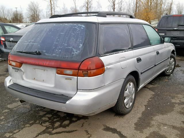 4S3BK4353W7303646 - 1998 SUBARU LEGACY L SILVER photo 4