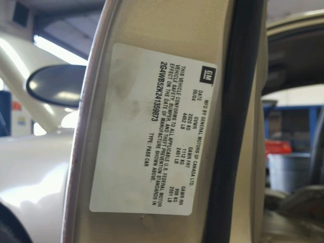 2G4WB52K241359873 - 2004 BUICK REGAL LS GOLD photo 10