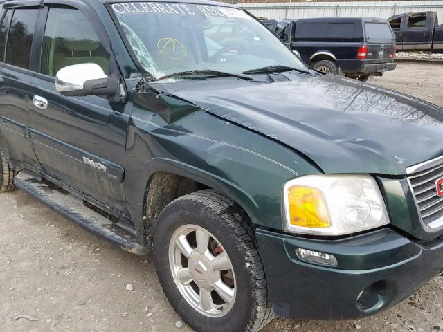 1GKDT13S342437095 - 2004 GMC ENVOY GREEN photo 9