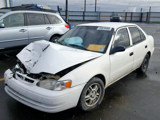 1NXBR12E6WZ074680 - 1998 TOYOTA COROLLA VE WHITE photo 2