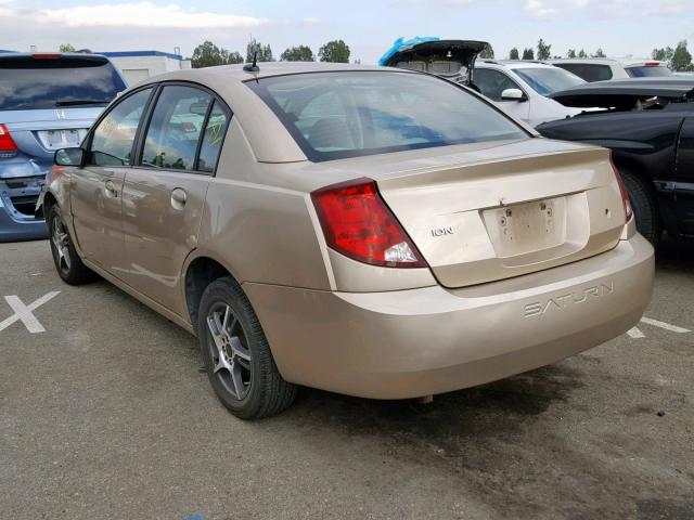 1G8AJ55F87Z115473 - 2007 SATURN ION LEVEL GOLD photo 3