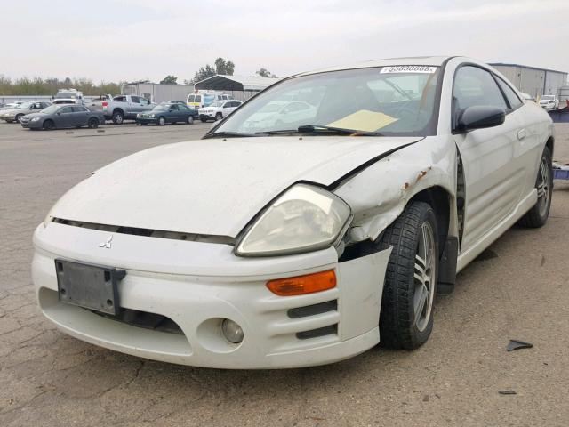 4A3AC74H03E043259 - 2003 MITSUBISHI ECLIPSE GT WHITE photo 2