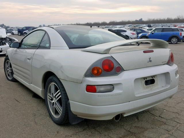 4A3AC74H03E043259 - 2003 MITSUBISHI ECLIPSE GT WHITE photo 3