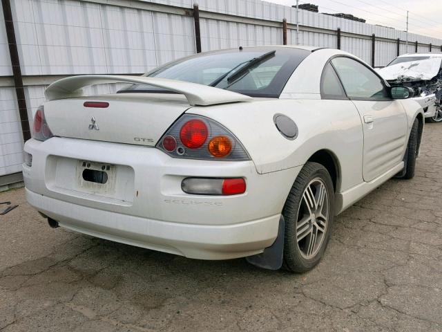 4A3AC74H03E043259 - 2003 MITSUBISHI ECLIPSE GT WHITE photo 4