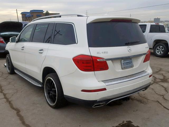 4JGDF7CE1EA340531 - 2014 MERCEDES-BENZ GL 450 4MA WHITE photo 3