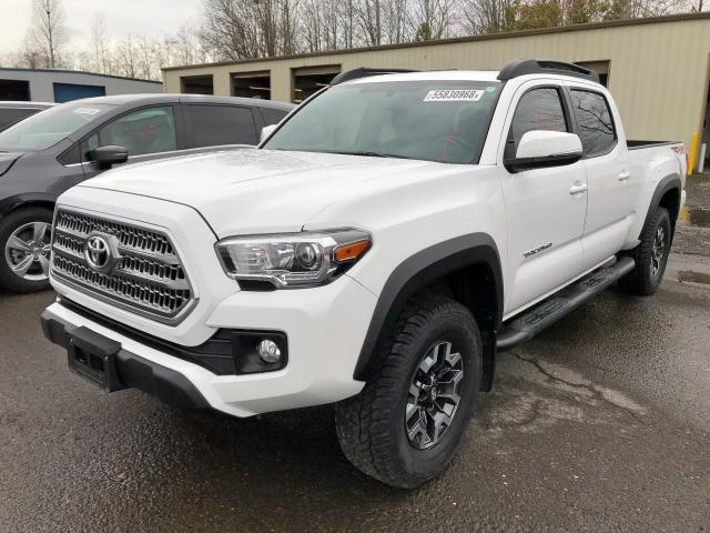 5TFDZ5BN3HX022252 - 2017 TOYOTA TACOMA DOU WHITE photo 2