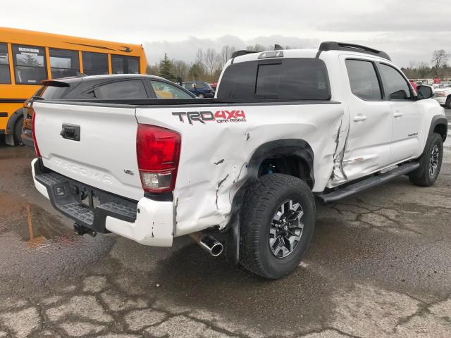 5TFDZ5BN3HX022252 - 2017 TOYOTA TACOMA DOU WHITE photo 4