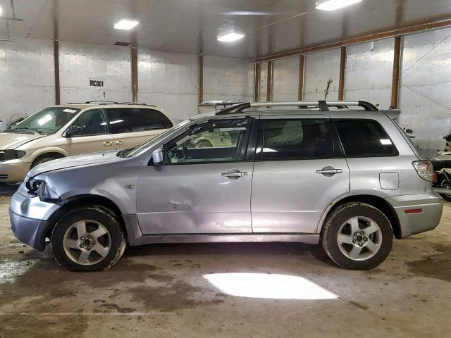 JA4LZ41F34U006140 - 2004 MITSUBISHI OUTLANDER SILVER photo 9