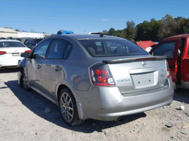 3N1CB61E38L715778 - 2008 NISSAN SENTRA SE- SILVER photo 3