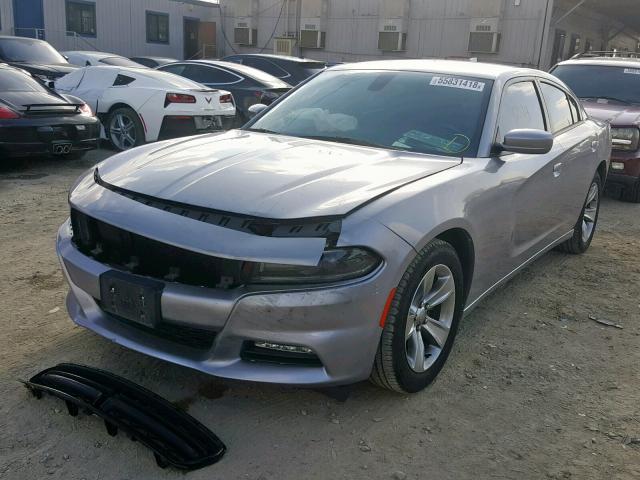 2C3CDXHG9FH798793 - 2015 DODGE CHARGER SX SILVER photo 2