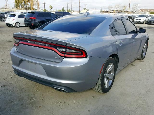 2C3CDXHG9FH798793 - 2015 DODGE CHARGER SX SILVER photo 4