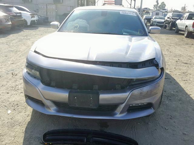 2C3CDXHG9FH798793 - 2015 DODGE CHARGER SX SILVER photo 9