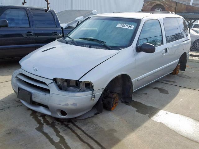 4N2ZN16T11D815153 - 2001 NISSAN QUEST SE SILVER photo 2