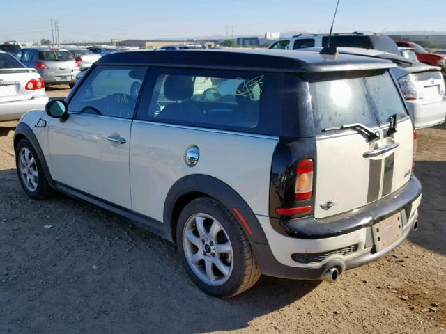 WMWMM33559TP74462 - 2009 MINI COOPER S C WHITE photo 3