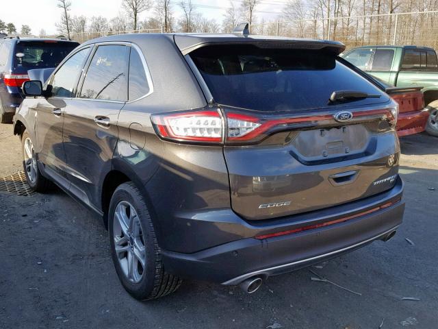 2FMPK4K88JBC14295 - 2018 FORD EDGE TITAN GRAY photo 3