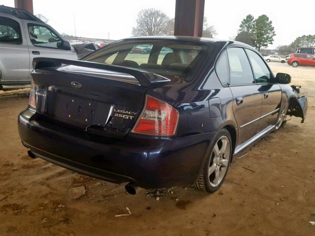 4S3BL686454206739 - 2005 SUBARU LEGACY GT BLUE photo 4