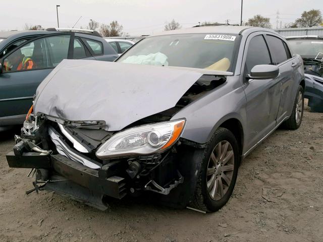 1C3CCBBB1DN764449 - 2013 CHRYSLER 200 TOURIN GRAY photo 2