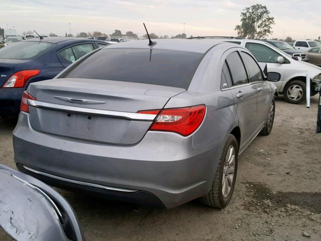 1C3CCBBB1DN764449 - 2013 CHRYSLER 200 TOURIN GRAY photo 4