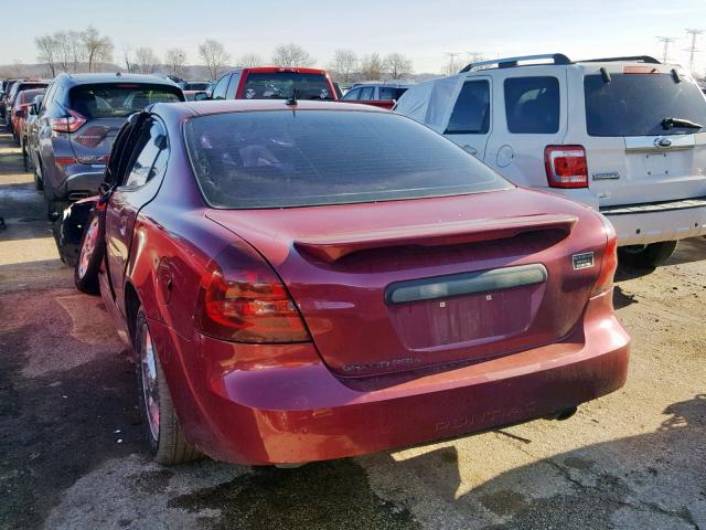 2G2WP552061204599 - 2006 PONTIAC GRAND PRIX RED photo 3