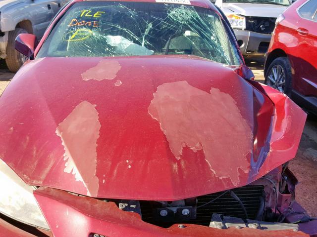 2G2WP552061204599 - 2006 PONTIAC GRAND PRIX RED photo 7