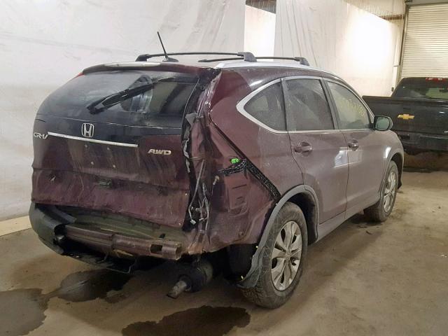 5J6RM4H79EL046639 - 2014 HONDA CR-V EXL MAROON photo 9