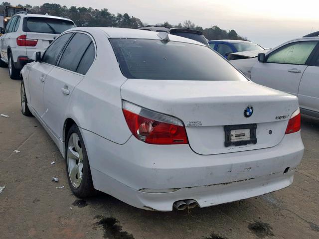 WBANE535X7CW66669 - 2007 BMW 525 I WHITE photo 3