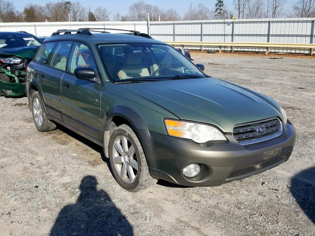 4S4BP61C967359245 - 2006 SUBARU LEGACY OUT GREEN photo 1