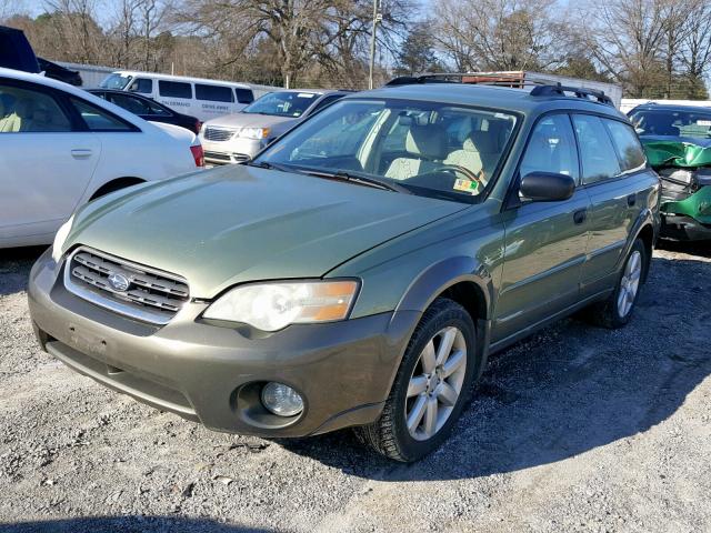 4S4BP61C967359245 - 2006 SUBARU LEGACY OUT GREEN photo 2