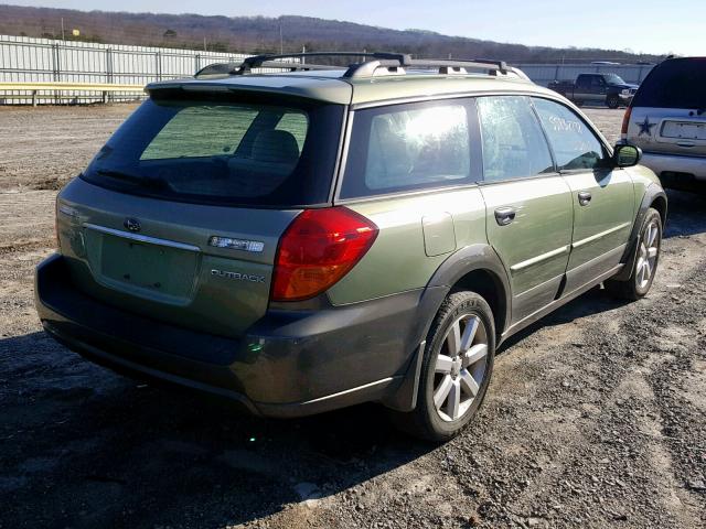 4S4BP61C967359245 - 2006 SUBARU LEGACY OUT GREEN photo 4