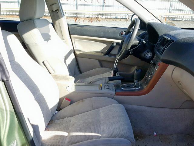 4S4BP61C967359245 - 2006 SUBARU LEGACY OUT GREEN photo 5