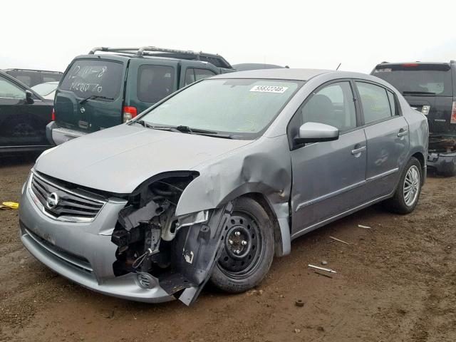 3N1AB6AP7BL691274 - 2011 NISSAN SENTRA 2.0 SILVER photo 2