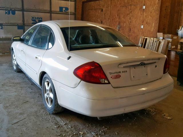 1FAFP55U73A247213 - 2003 FORD TAURUS SES WHITE photo 3